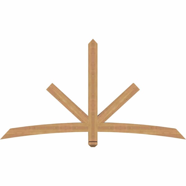 Ekena Millwork Alberta Smooth Timber Gable Bracket, Western Red Cedar, 72"W x 39"H x 3 1/2"D x 3 1/2"F, 13/12 Pitch GBW072X39X0404ALB00SWR - main